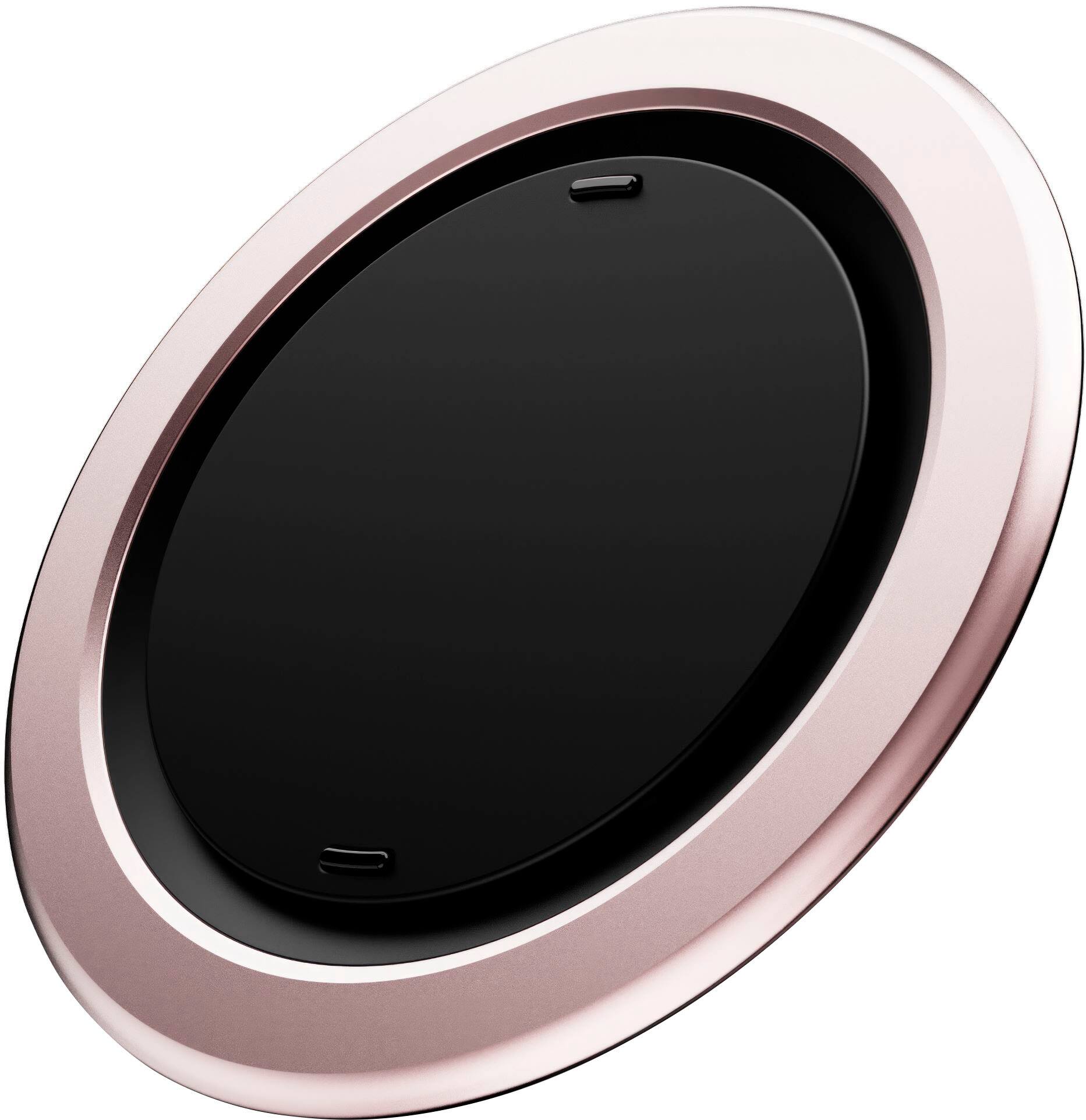 Angle. OhSnap - Snap 4 Luxe Magnetic Phone Grip - Ultra-Thin, Fits Any Phone, Supports MagSafe Charging - Rose Pink.