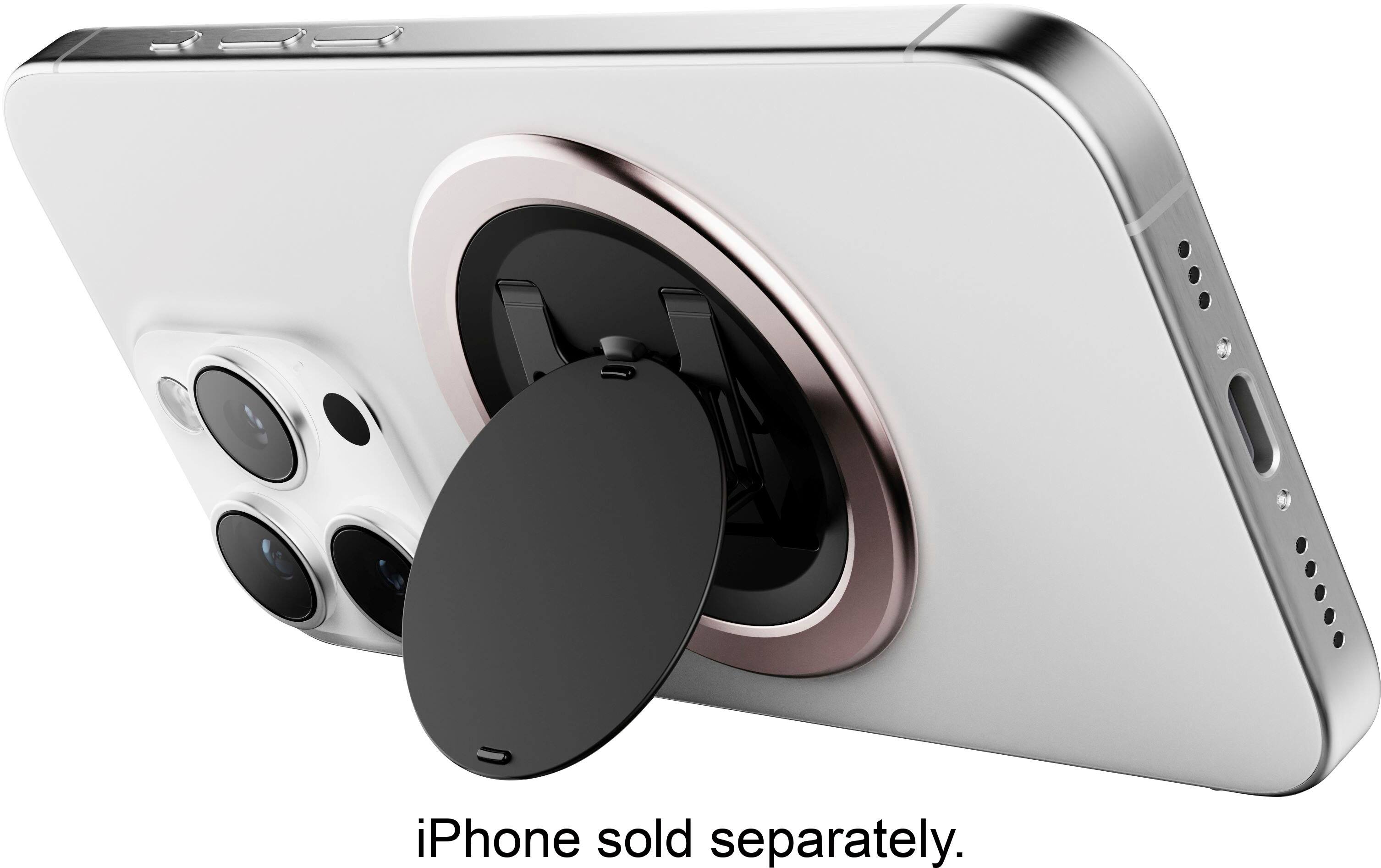 Alt View 11. OhSnap - Snap 4 Luxe Magnetic Phone Grip - Ultra-Thin, Fits Any Phone, Supports MagSafe Charging - Rose Pink.