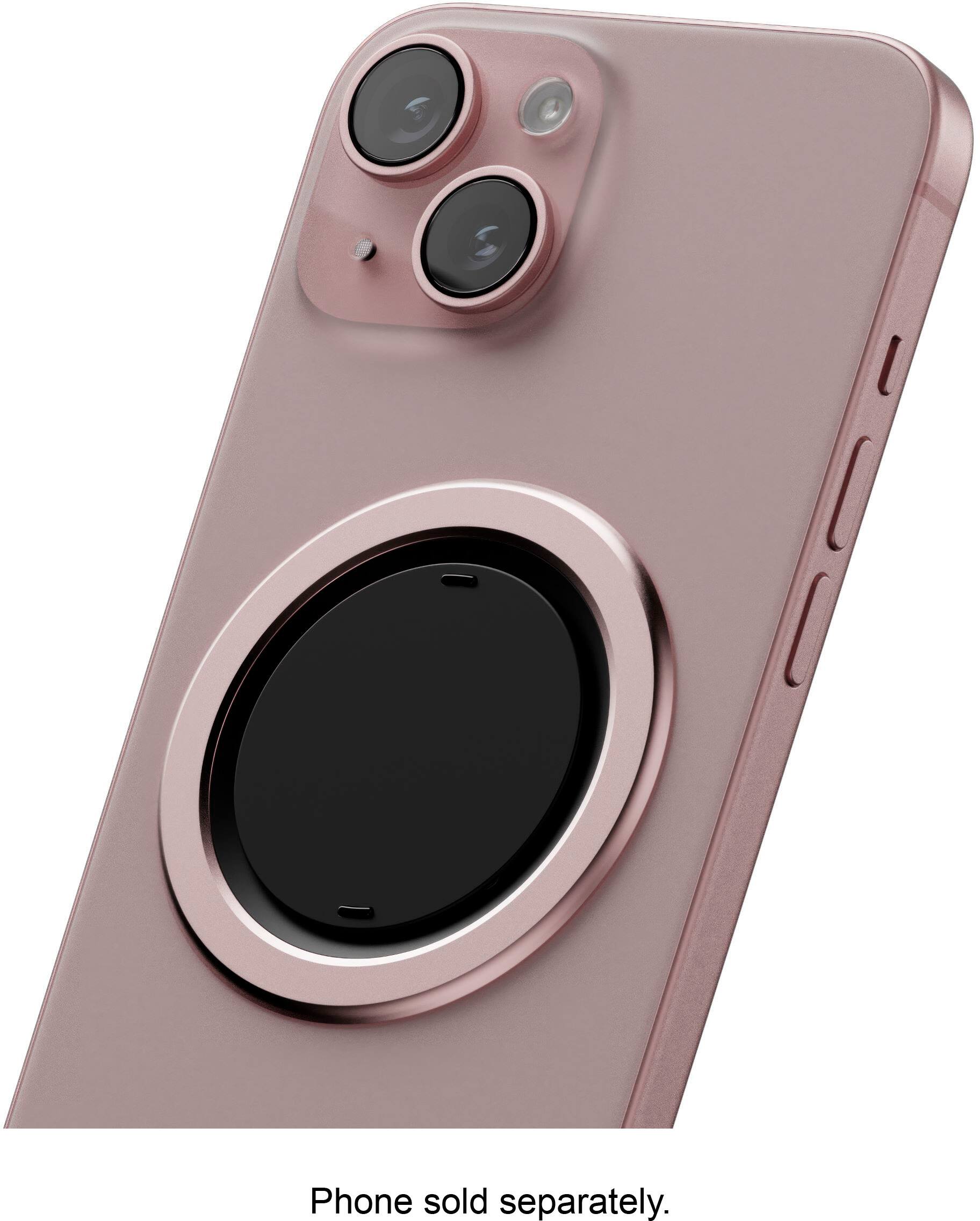 Alt View 12. OhSnap - Snap 4 Luxe Magnetic Phone Grip - Ultra-Thin, Fits Any Phone, Supports MagSafe Charging - Rose Pink.