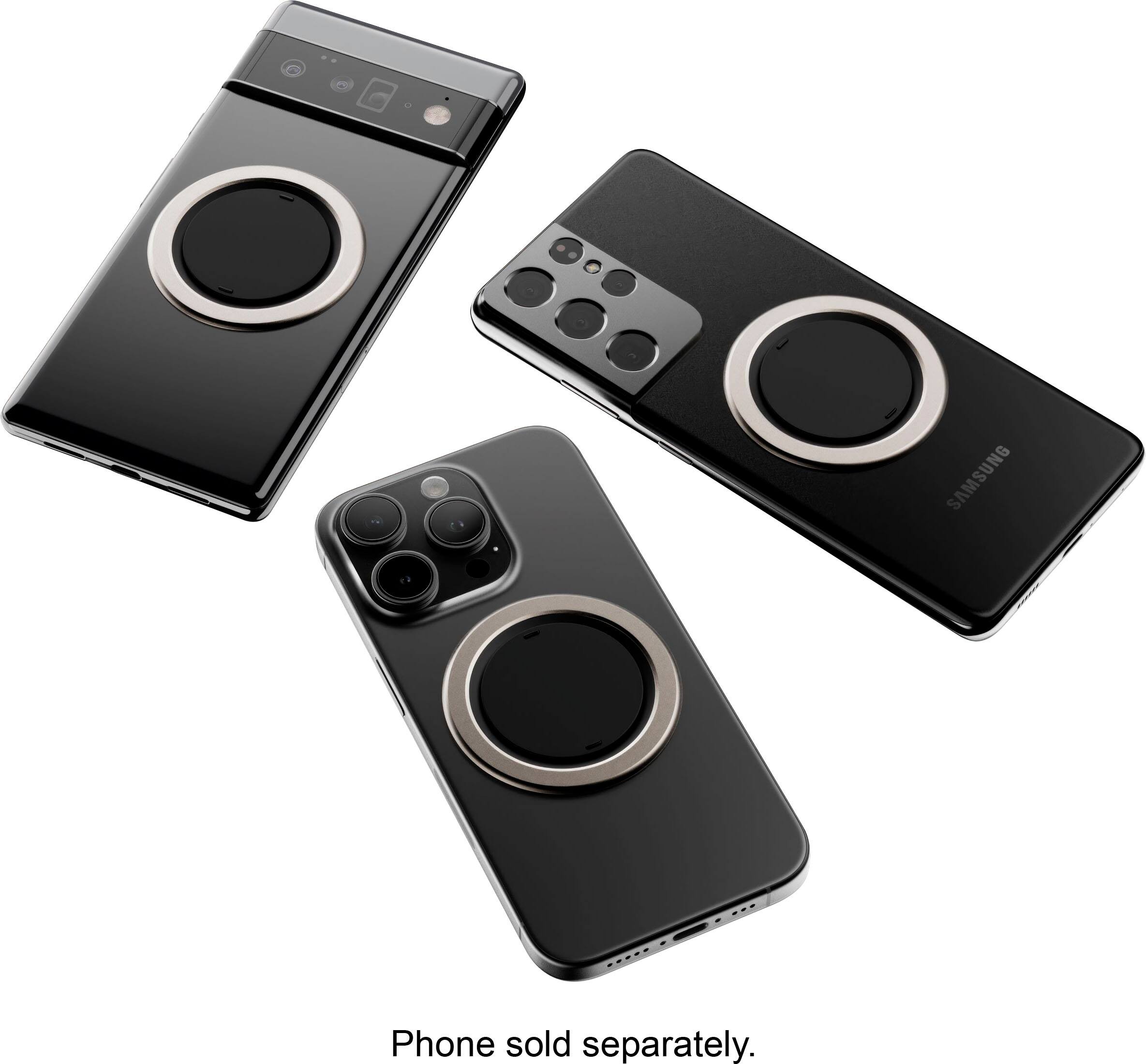 Alt View 15. OhSnap - Snap 4 Luxe Magnetic Phone Grip - Ultra-Thin, Fits Any Phone, Supports MagSafe Charging - Stone.