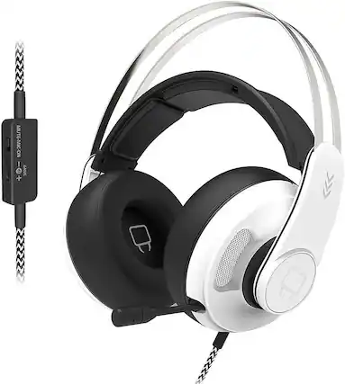 Front. Venom - Sabre Multi-Format Stereo Gaming Headset - White.