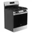 Angle. GE - 5.3 Cu.Ft. Freestanding Gas Range with Self-Clean and Steam Cleaning Option and Built-In Wi-Fi - Stainless Steel/Black.