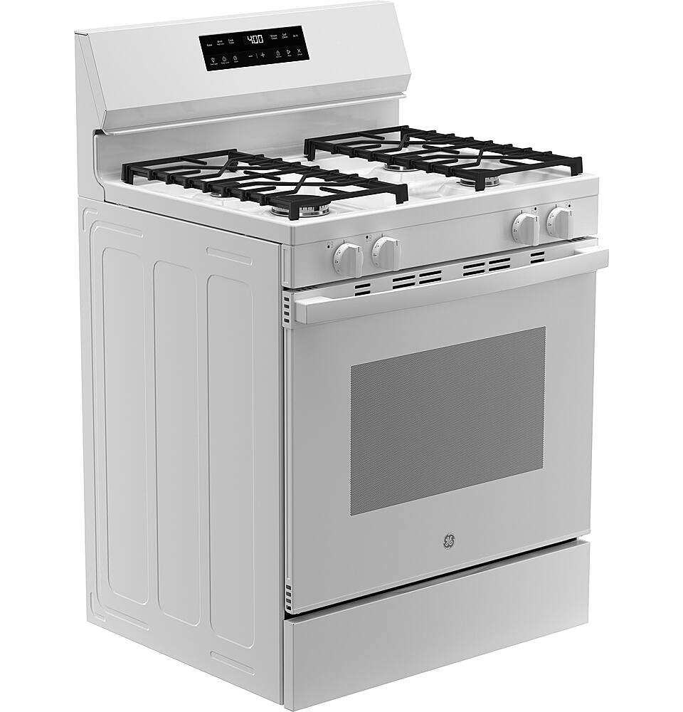 GE 5.3 Cu.Ft. Freestanding Gas Range with Self Clean and Steam Cleaning