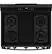 Alt View 15. GE - 5.3 Cu. Ft. Freestanding Gas Range with Self-Clean and Steam Cleaning Option and Crisp Mode - Black.