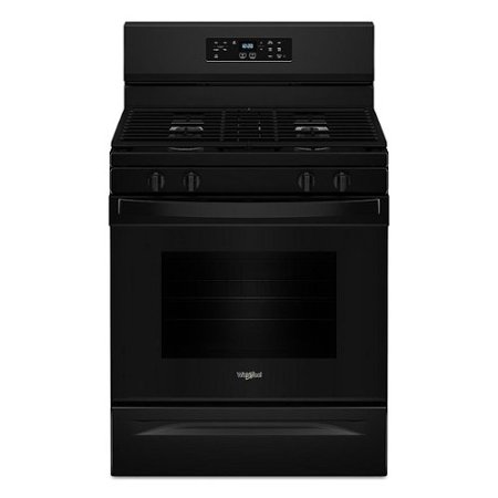 Whirlpool - 5.3 Cu. Ft. Freestanding Gas Range with Cooktop Flexibility - Black