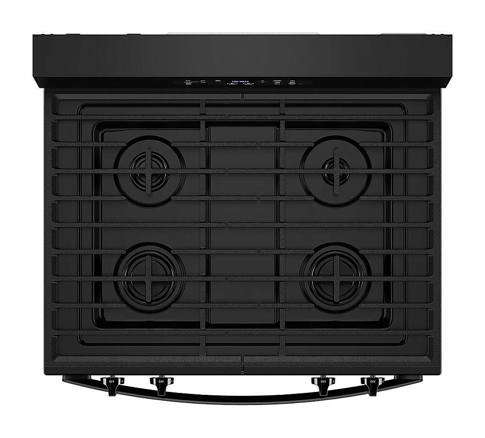Alt View 13. Whirlpool - 5.3 Cu. Ft. Freestanding Gas Range with Cooktop Flexibility - Black.
