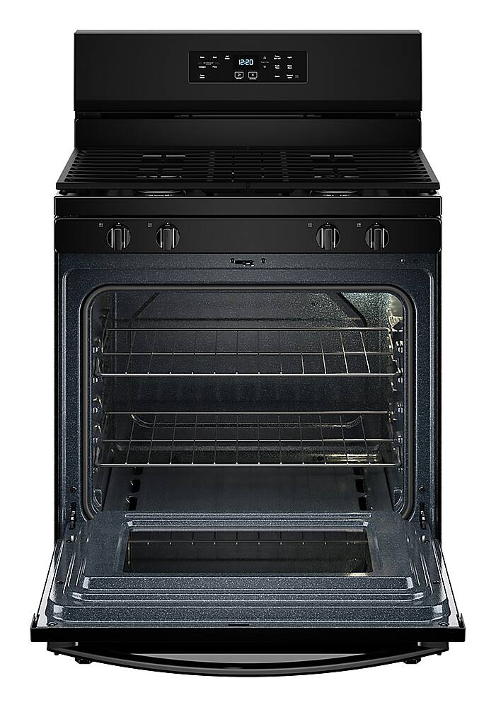 Alt View 1. Whirlpool - 5.3 Cu. Ft. Freestanding Gas Range with Cooktop Flexibility - Black.