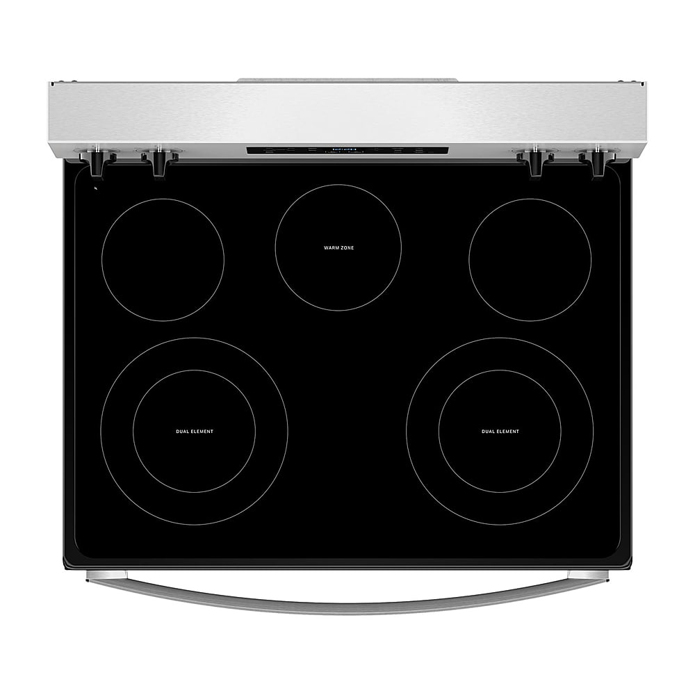 Alt View 11. Whirlpool - 5.3 Cu. Ft. Freestanding Electric Range with Cooktop Flexibility - Stainless Steel.