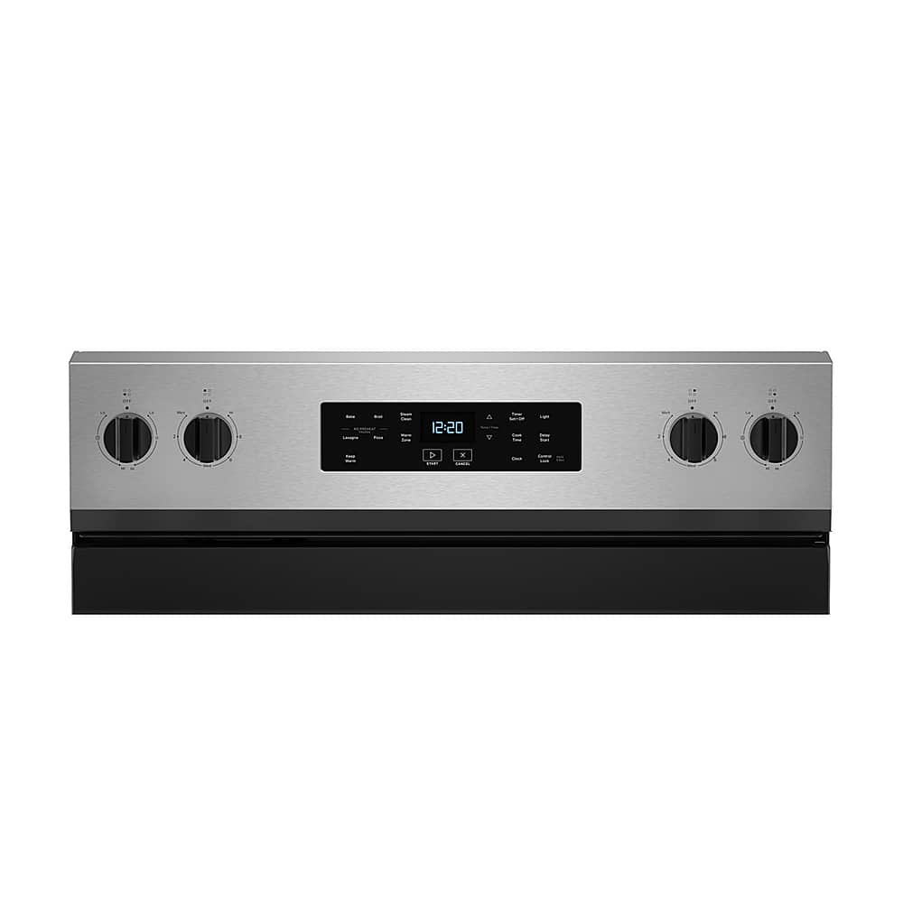 Alt View 2. Whirlpool - 5.3 Cu. Ft. Freestanding Electric Range with Cooktop Flexibility - Stainless Steel.