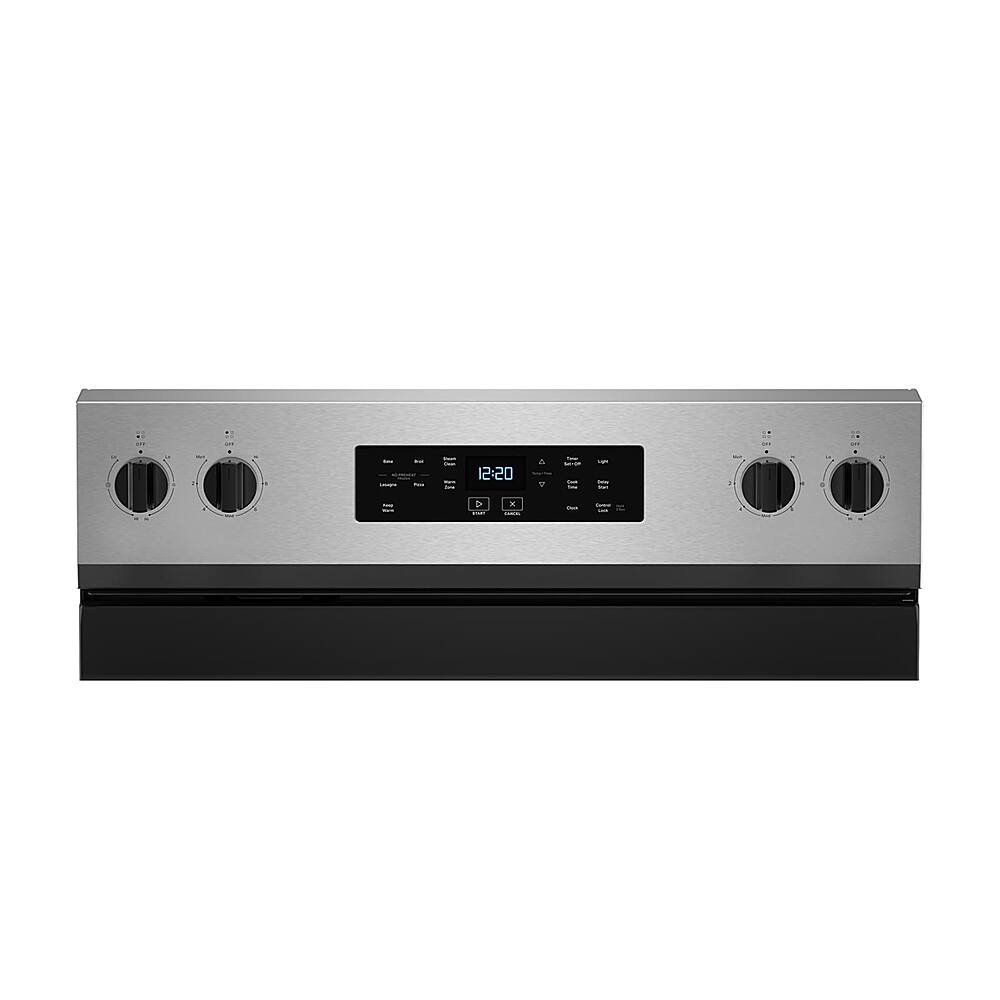 Alt View 2. Whirlpool - 5.3 Cu. Ft. Freestanding Electric Range with Cooktop Flexibility - Stainless Steel.
