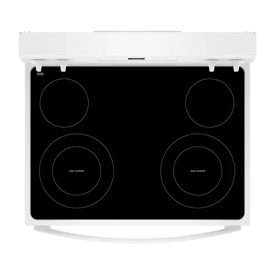 Alt View 2. Whirlpool - 5.3 Cu. Ft. Freestanding Electric Range with Cooktop Flexibility - White.