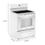 Left. Whirlpool - 5.3 Cu. Ft. Freestanding Electric Range with Cooktop Flexibility - White.