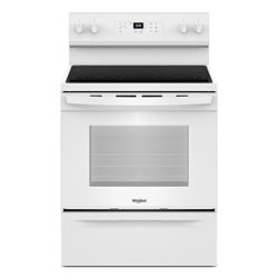 Whirlpool - 5.3 Cu. Ft. Freestanding Electric Range with Cooktop Flexibility - White - Front_Zoom