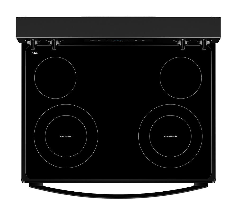 Alt View 13. Whirlpool - 5.3 Cu. Ft. Freestanding Electric Range with Cooktop Flexibility - Black.