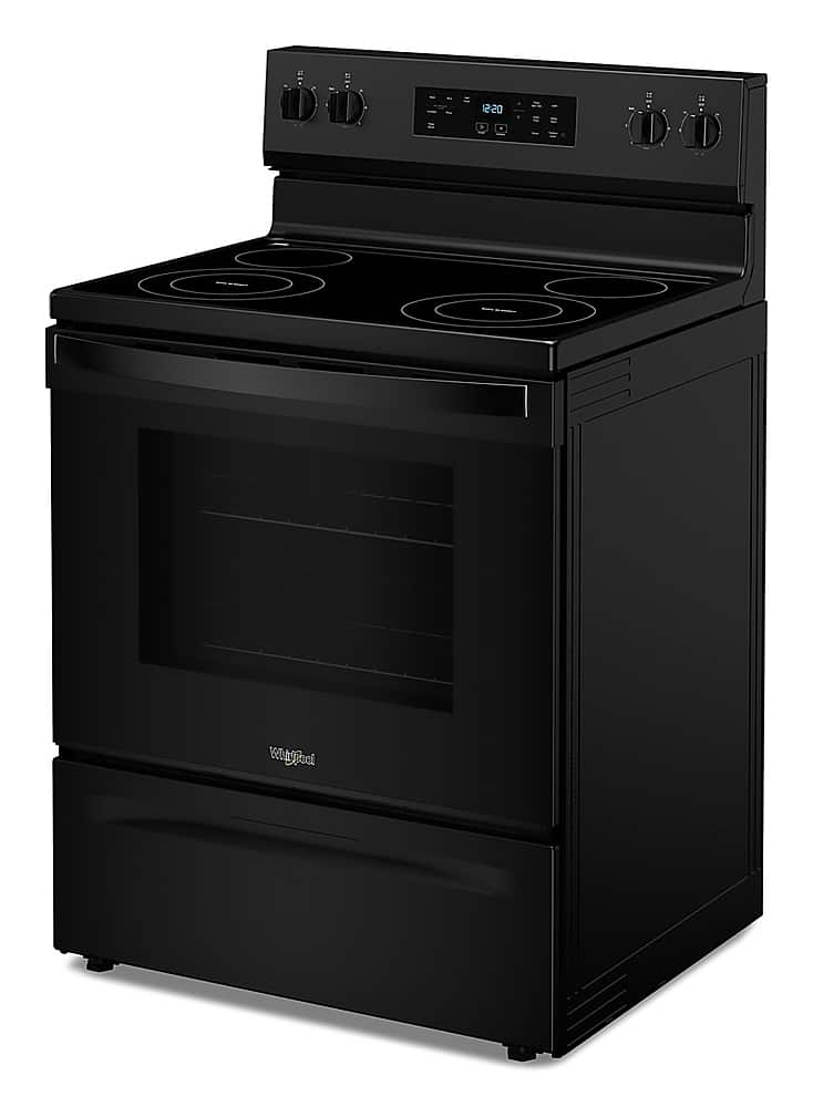 Alt View 14. Whirlpool - 5.3 Cu. Ft. Freestanding Electric Range with Cooktop Flexibility - Black.