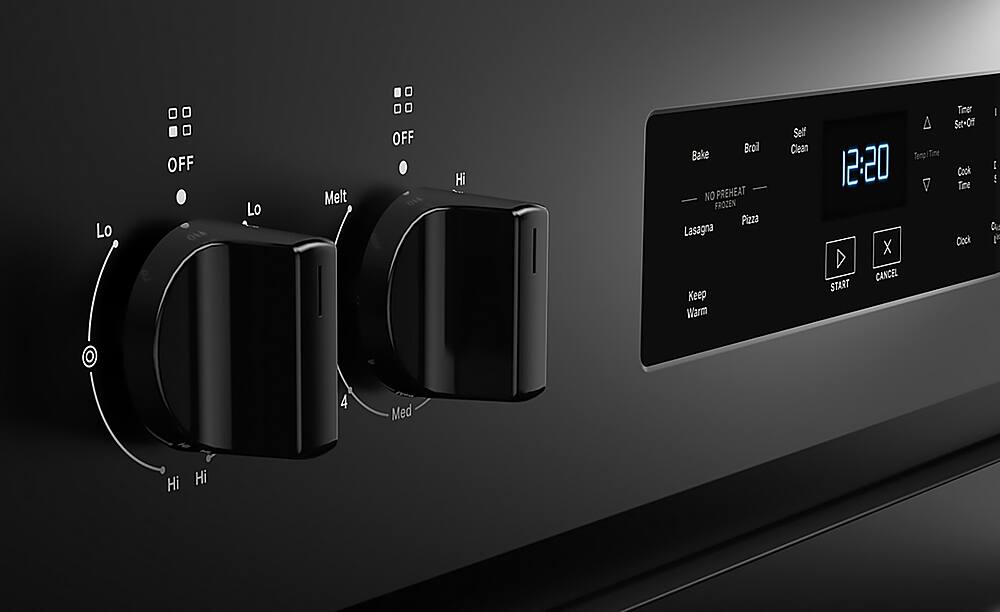 Alt View 16. Whirlpool - 5.3 Cu. Ft. Freestanding Electric Range with Cooktop Flexibility - Black.