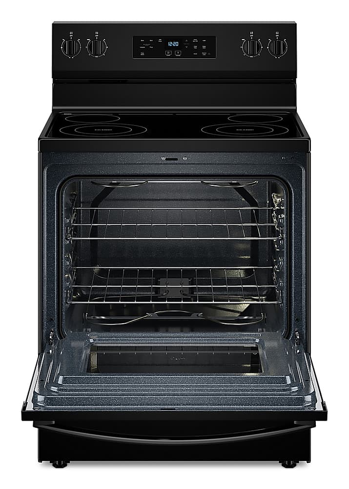 Alt View 1. Whirlpool - 5.3 Cu. Ft. Freestanding Electric Range with Cooktop Flexibility - Black.