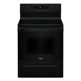 Whirlpool - 5.3 Cu. Ft. Freestanding Electric Range with Cooktop Flexibility - Black
