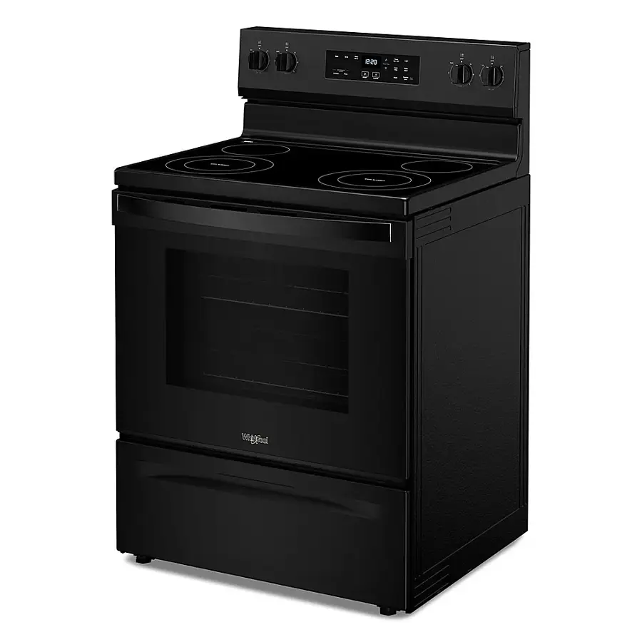 Alt View 11. Whirlpool - 5.3 Cu. Ft. Freestanding Electric Range with Cooktop Flexibility - Black.