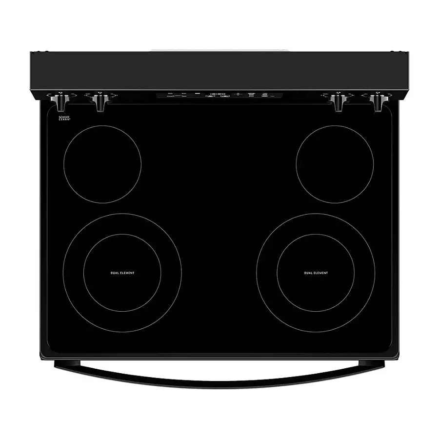 Alt View 2. Whirlpool - 5.3 Cu. Ft. Freestanding Electric Range with Cooktop Flexibility - Black.