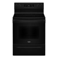 Whirlpool - 5.3 Cu. Ft. Freestanding Electric Range with Cooktop Flexibility - Black - Front_Zoom