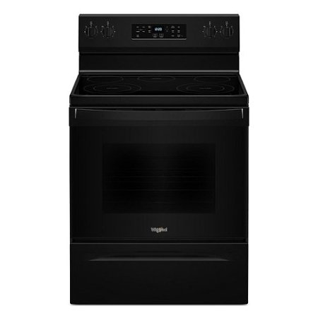 Whirlpool - 5.3 Cu. Ft. Freestanding Electric Range with Cooktop Flexibility - Black