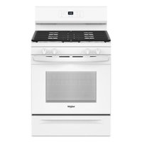 Whirlpool - 5.3 Cu. Ft. Freestanding Gas Range with Cooktop Flexibility - White - Front_Zoom