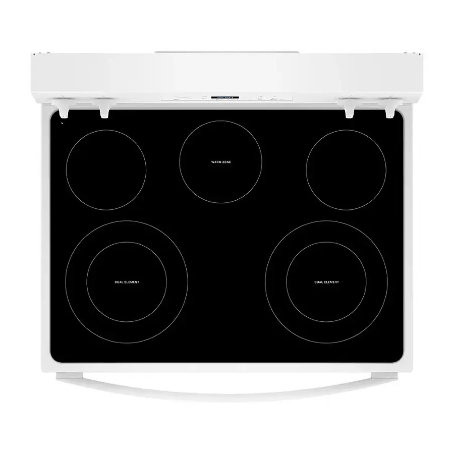 Alt View 11. Whirlpool - 5.3 Cu. Ft. Freestanding Electric Range with Cooktop Flexibility - White.