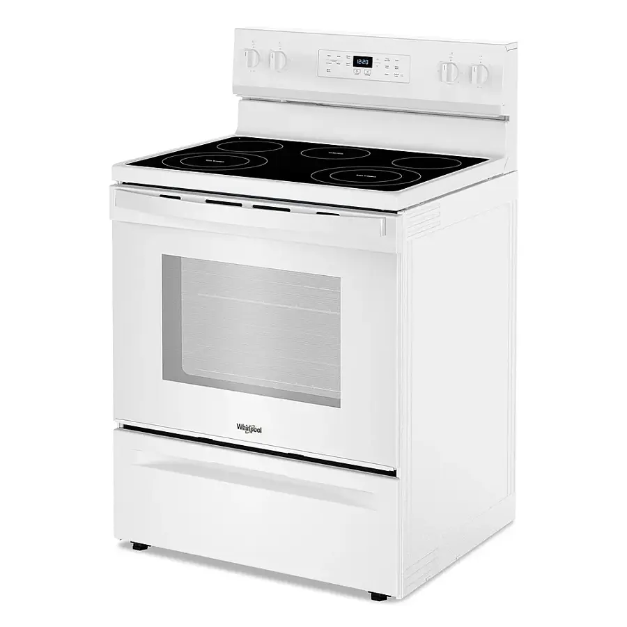 Alt View 12. Whirlpool - 5.3 Cu. Ft. Freestanding Electric Range with Cooktop Flexibility - White.