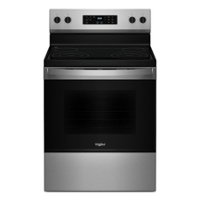 Whirlpool - 5.3 Cu. Ft. Freestanding Electric Range with Cooktop Flexibility - Stainless Steel - Front_Zoom