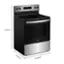 Alt View 11. Whirlpool - 5.3 Cu. Ft. Freestanding Electric Range with Cooktop Flexibility - Stainless Steel.