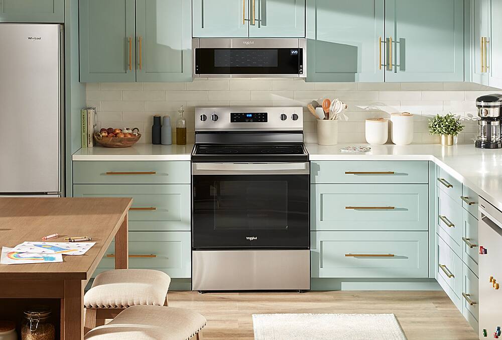 Alt View 20. Whirlpool - 5.3 Cu. Ft. Freestanding Electric Range with Cooktop Flexibility - Stainless Steel.