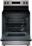 Angle. Whirlpool - 5.3 Cu. Ft. Freestanding Electric Range with Cooktop Flexibility - Stainless Steel.