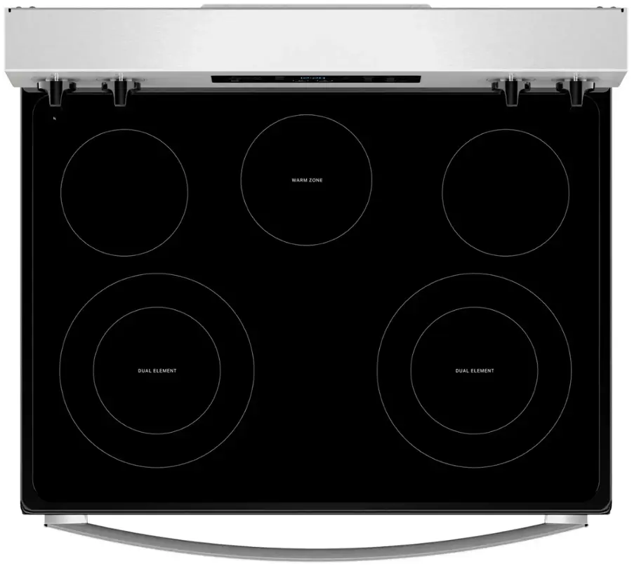 Alt View 11. Whirlpool - 5.3 Cu. Ft. Freestanding Electric Range with Cooktop Flexibility - Stainless Steel.