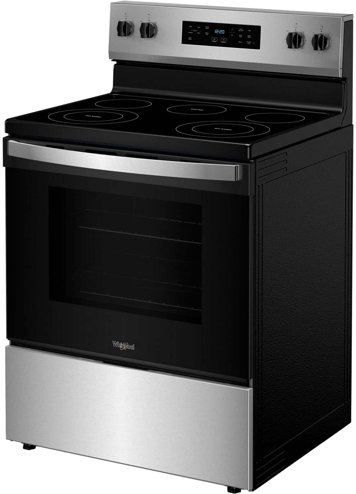 Alt View 12. Whirlpool - 5.3 Cu. Ft. Freestanding Electric Range with Cooktop Flexibility - Stainless Steel.