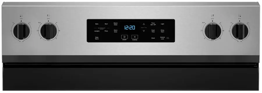 Alt View 2. Whirlpool - 5.3 Cu. Ft. Freestanding Electric Range with Cooktop Flexibility - Stainless Steel.