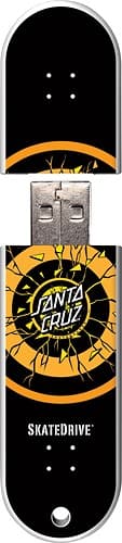 Front Standard. Action Sport Drives - Santa Cruz Red Dot Fade 8GB USB 2.0 Flash Drive.