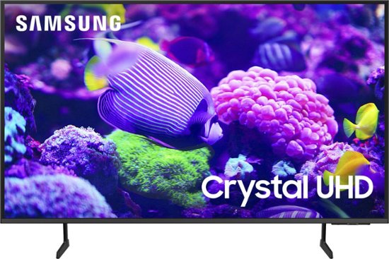 Front. Samsung - 43” Class DU7200 Series Crystal UHD 4K Smart Tizen TV - Titan Gray.