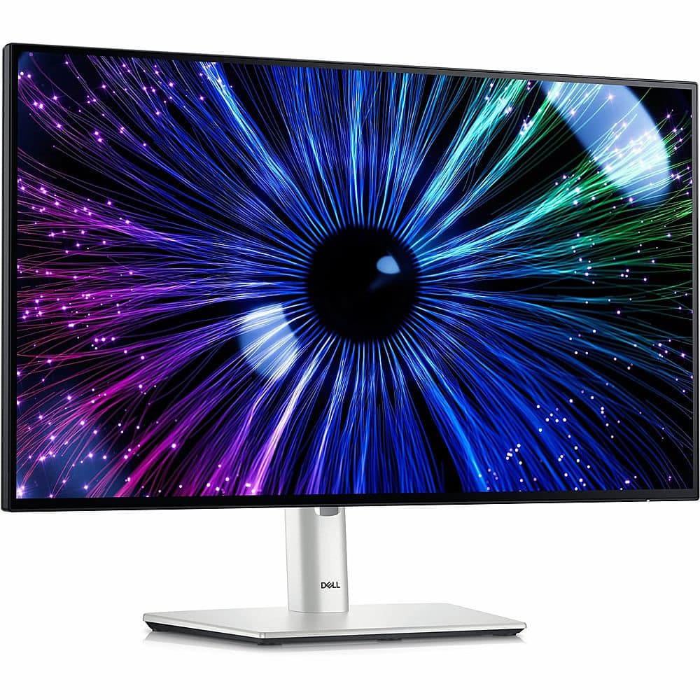 Front. Dell - UltraSharp 23.8" IPS LED FHD 120Hz Monitor (USB, HDMI) - Black.