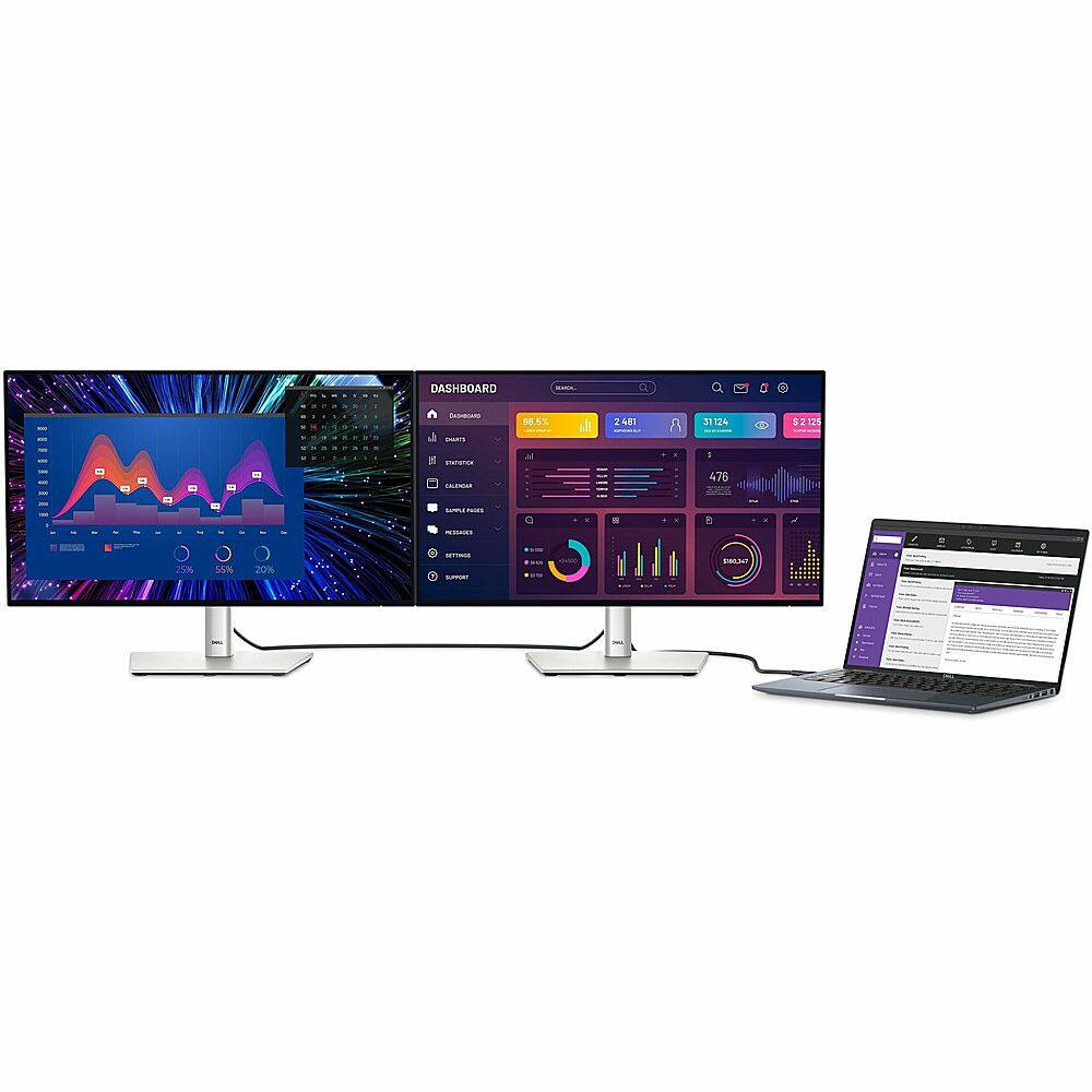 Alt View 22. Dell - UltraSharp 23.8" IPS LED FHD 120Hz Monitor (USB, HDMI) - Black.