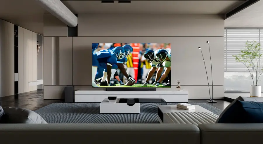 Alt View 23. Samsung - 75” Class QN900D Series Neo QLED 8K Smart Tizen TV - Graphite Black.