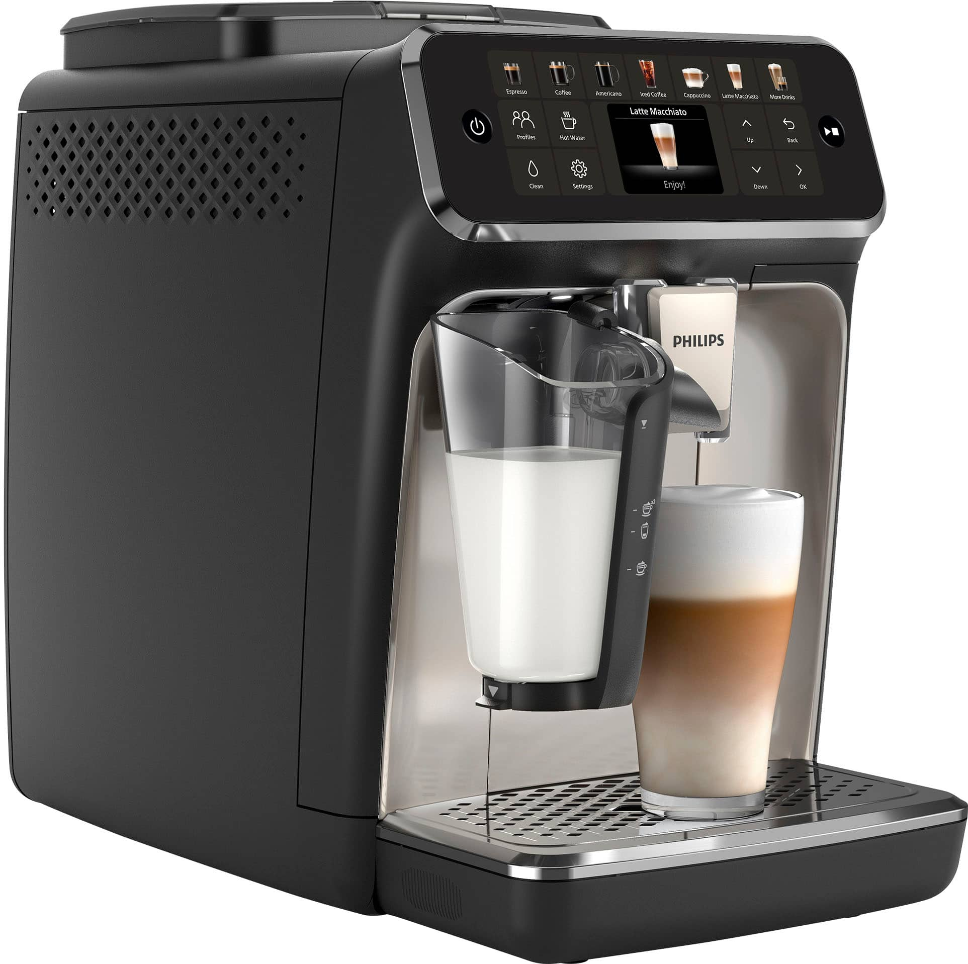 Philips 4400 Series LatteGo – Black/Silver Sansujyuku sansujyuku.com