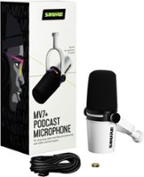 Shure - MV7+ USB-C/XLR Dynamic Podcast Microphone - White - Front_Zoom