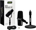 Shure - MV7+ USB-C/XLR Dynamic Podcast Microphone Bundle w/Desktop Stand - Black