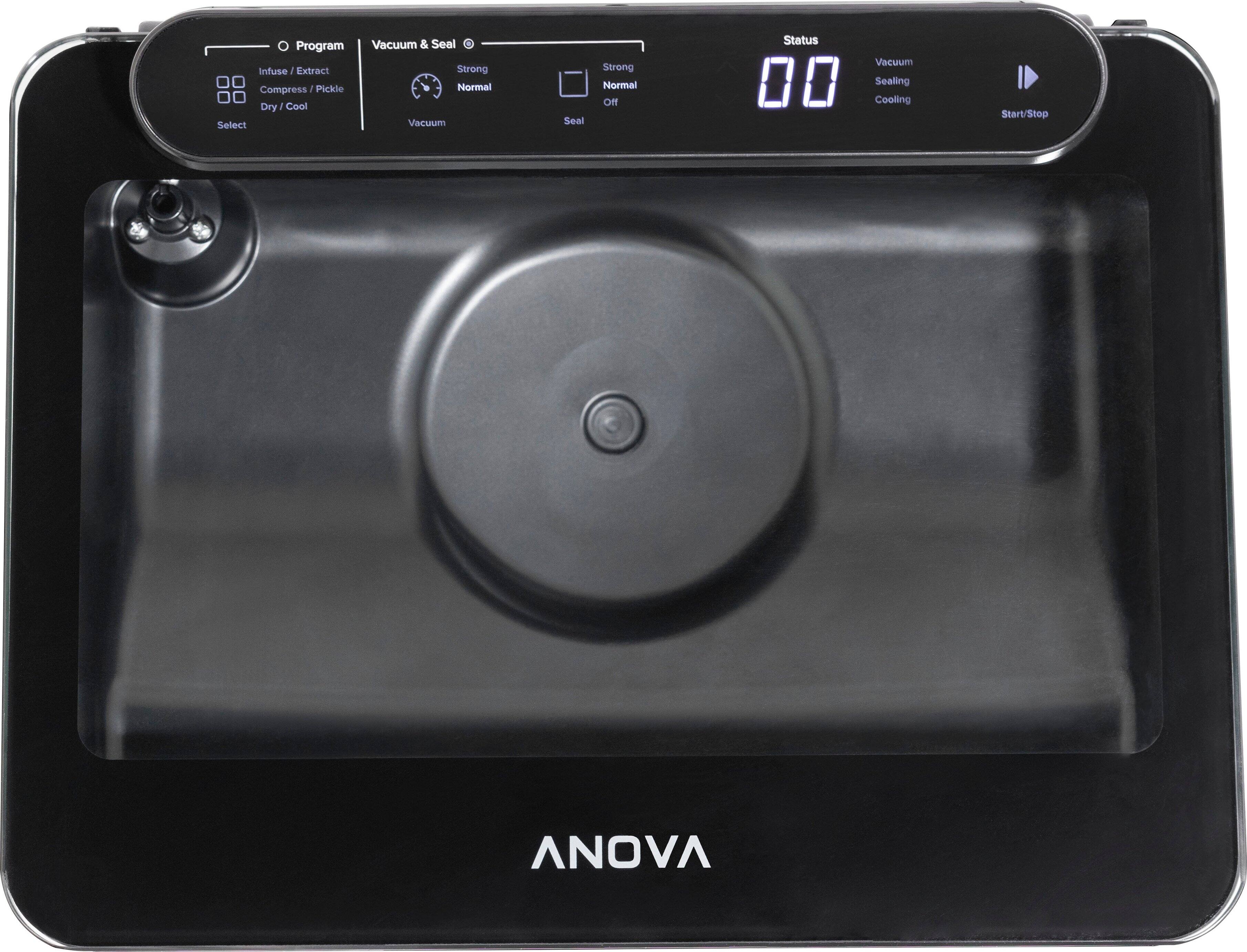 Alt View 12. Anova - Precision  Chamber Vacuum Sealer - Black.