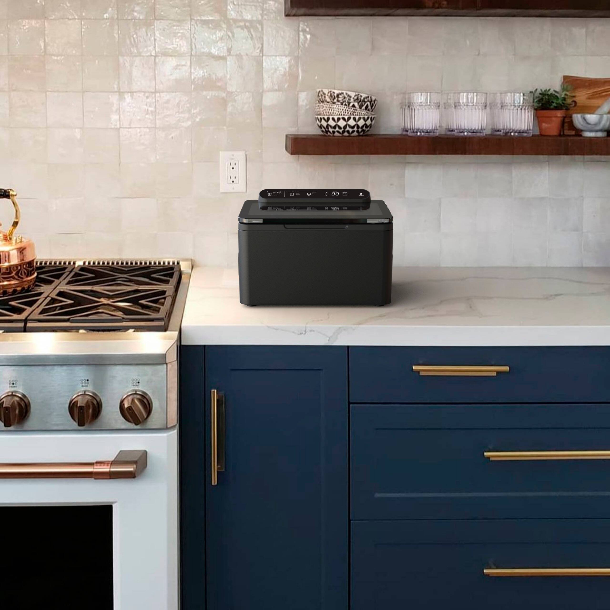 Alt View 16. Anova - Precision  Chamber Vacuum Sealer - Black.