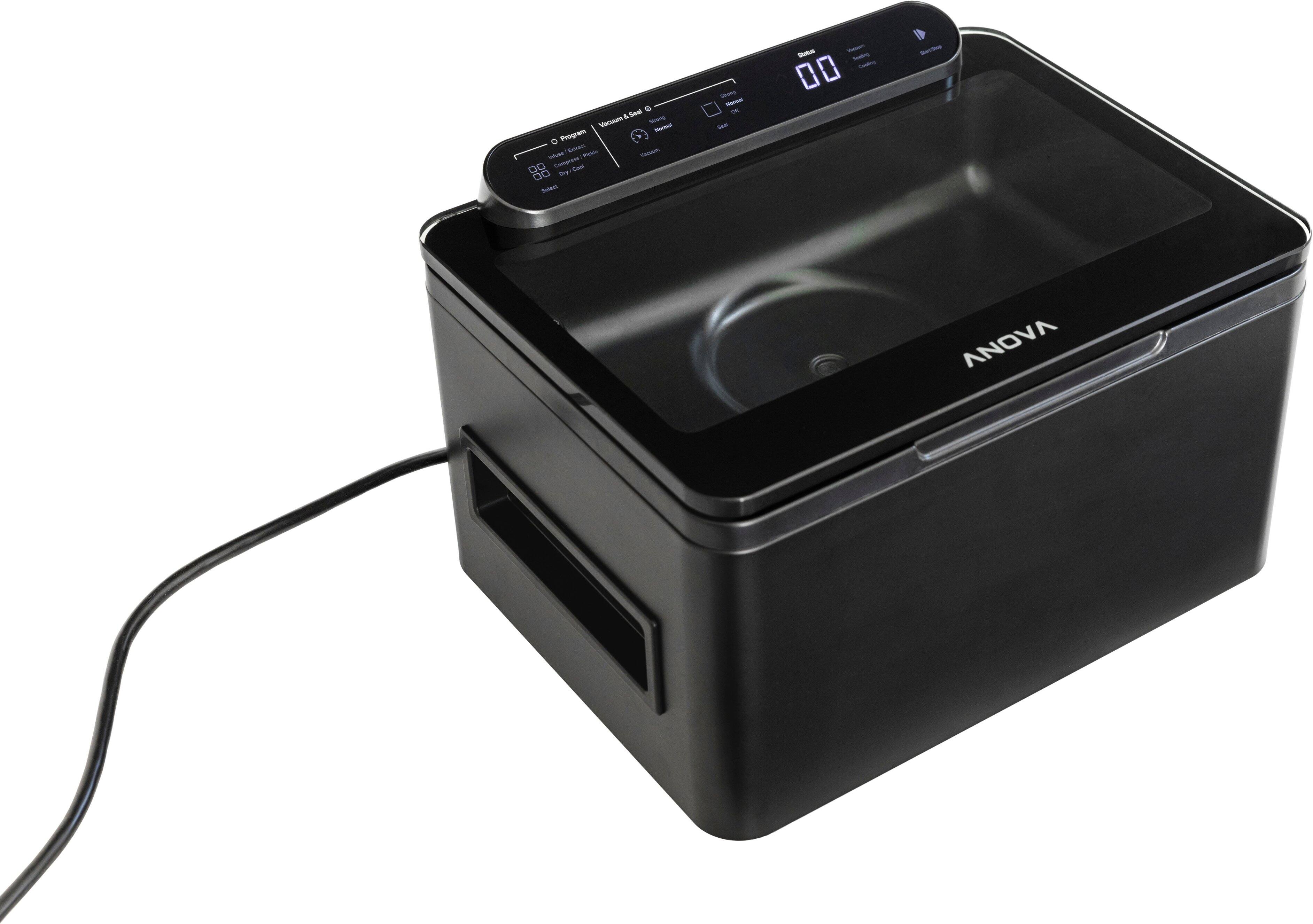 Alt View 1. Anova - Precision  Chamber Vacuum Sealer - Black.