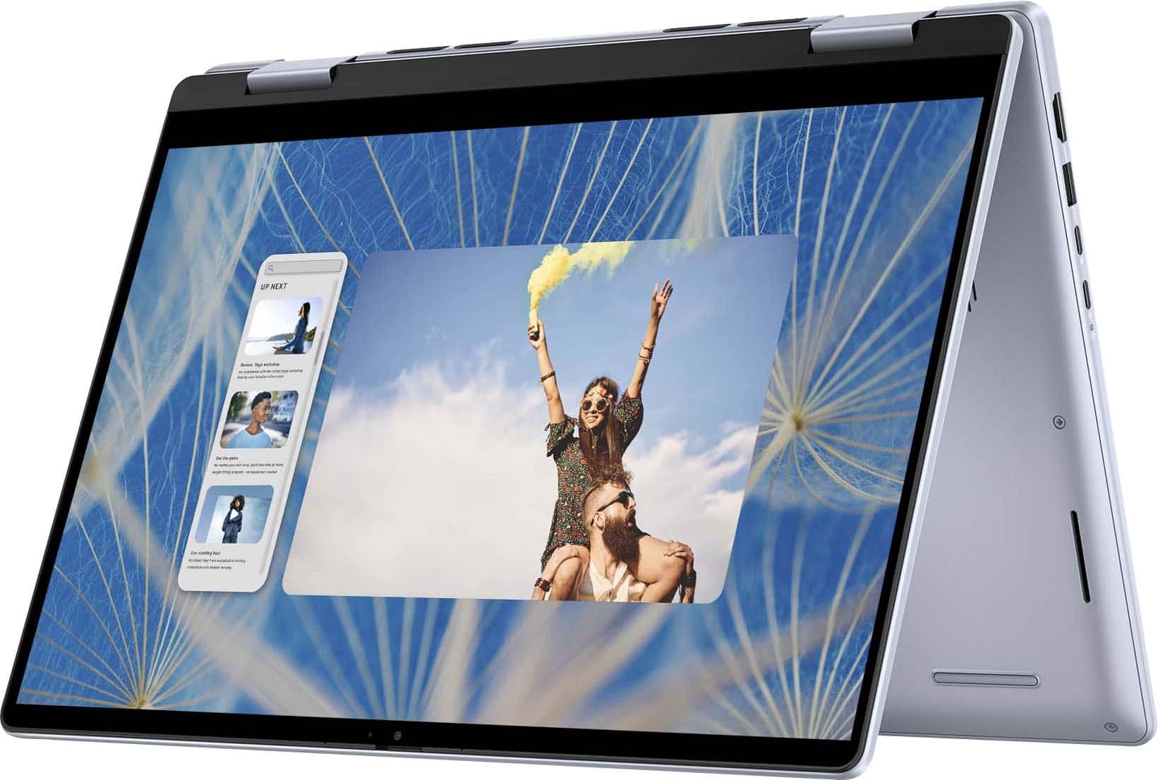 Alt View 4. Dell - Dell – Inspiron 14” 2-in-1 Touch Laptop – Intel Core 5 Processor – 8GB Memory – 512GB SDD - Ice Blue.