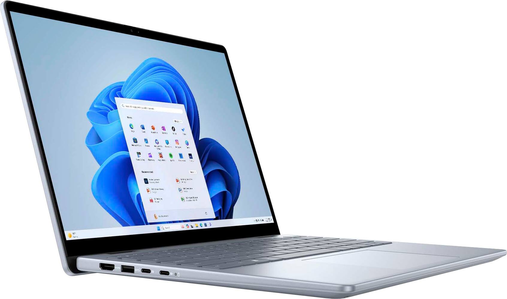 Left. Dell - Dell – Inspiron 14” 2-in-1 Touch Laptop – Intel Core 5 Processor – 8GB Memory – 512GB SDD - Ice Blue.