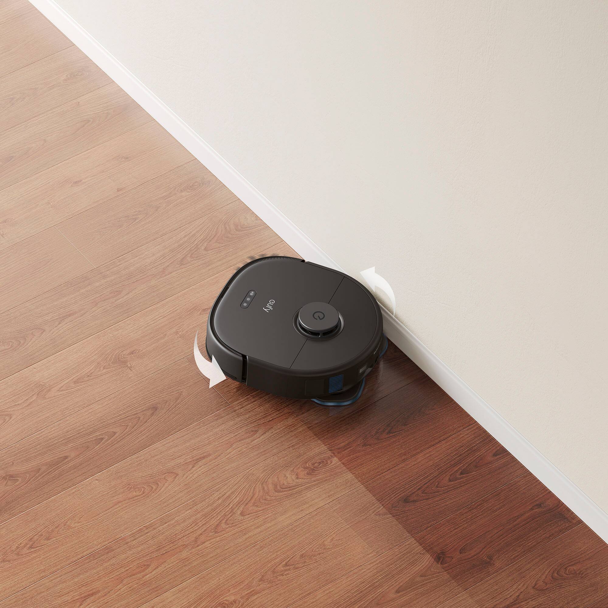 Alt View 14. eufy - X10 Pro Omni Wi-Fi Connected Robot Vacuum & Mop with Self Washing and Self Drying Auto Empty Station - Black.
